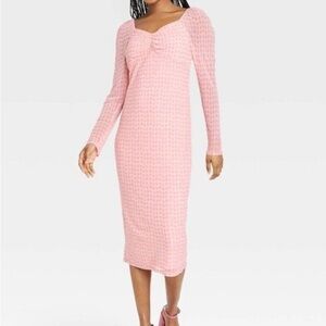Target Pink Long Sleeve Dress